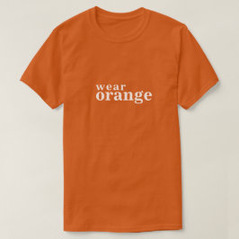 Camiseta vestir laranja #wearorange