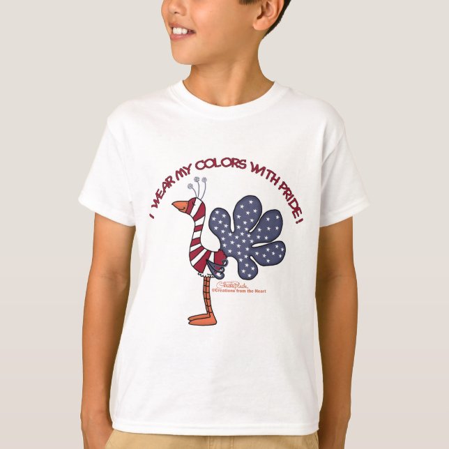 Camiseta Vestir minhas cores com orgulho (Frente)