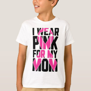 Camiseta Vestir Rosa Para A Minha Mãe Cancer Sensibilização