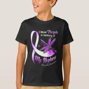 Camiseta Vestir Roxo Em Memória Da Sobredosagem Do Meu Sobr