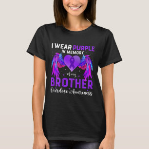Camiseta Vestir Roxo Em Memória Do Meu Irmão Que Tem Conhec
