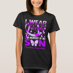 Camiseta Vestir Roxo Na Memória Para Os Awarenes Da Sobredo