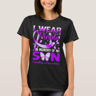 Camiseta Vestir Roxo Na Memória Para Os Awarenes Da Sobredo