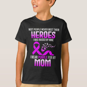 Camiseta Vestir Roxo Para A Consciência Do Câncer de pâncre