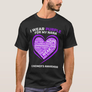 Camiseta Vestir Roxo Para Minha Família De Sensibilização N