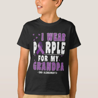 Camiseta Vestir Roxo Para O Avô Alzheimer Alzheimer Alzheim