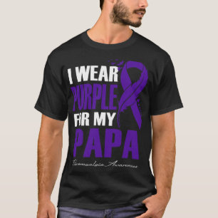 Camiseta Vestir Roxo Para O Meu Papa Fibromialgia Fea De Co