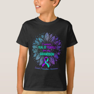 Camiseta Vestir Roxo Teal Para Prevenção Do Suicídio De Net