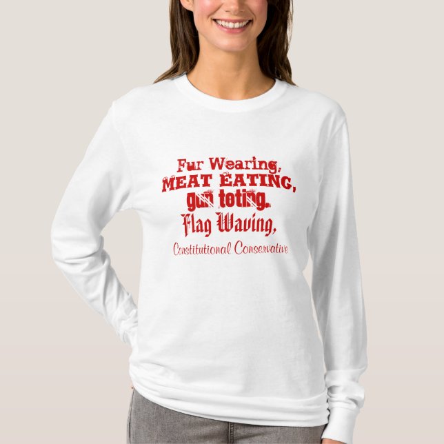 Camiseta Vestir-se da pele, carnívoro, arma que Toting, a (Frente)