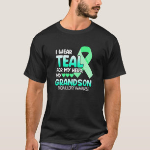 Camiseta Vestir Teal Para Neto Comida Alergia Mont