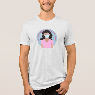 Camiseta Vestir um Estilo Rosa de Máscara