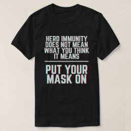 Camiseta Vestir Uma Imunidade De Máscara