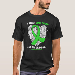 Camiseta Vestir Verde limão Para Minha Avó Lesão Na Medula 
