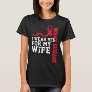 Camiseta Vestir Vermelho Para A Consciência Da Doença Cardí