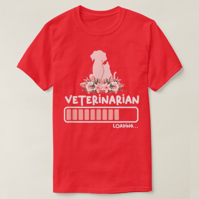 Camiseta Vestuário De Carregamento Veterinário Feito Para M (Frente do Design)
