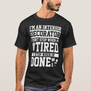 Camiseta Vestuário de Designer de Interiores - Designers De