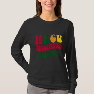 Camiseta Vestuário de Ex-Aluno de Faculdade Negra Educado p