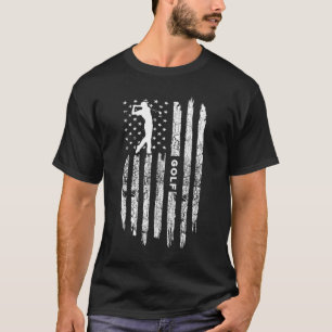 Camiseta Vestuário de Golfe da Bandeira Americana - Golfe V