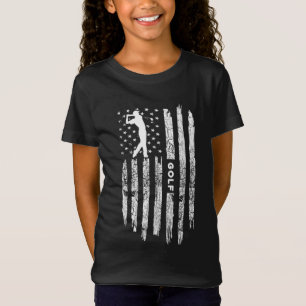 Camiseta Vestuário de Golfe da Bandeira Americana - Golfe V