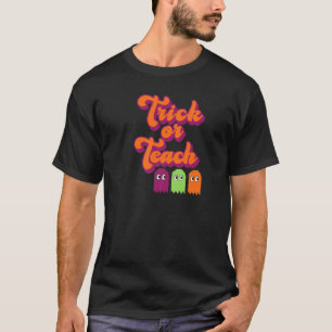 Camiseta Vestuário De Halloween Para Docentes Ou Ensinadore