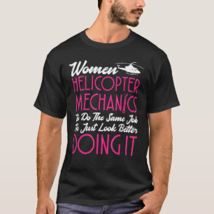 Camiseta Vestuário de Mecânico de Helicóptero Melhor Design