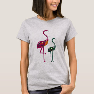 Camiseta Vestuário de Na moda Flamingo de Verão feminino