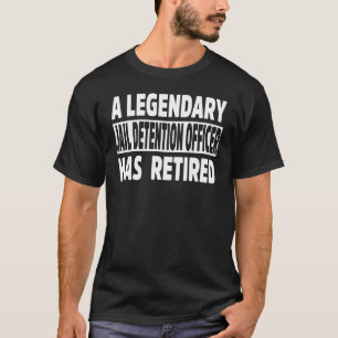 Camiseta Vestuário de Oficial de Detenção de Prisão Aposent