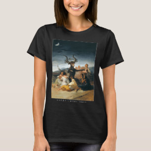 Camiseta Vestuário de Rua das Bruxas do Punk Goth Japonês V
