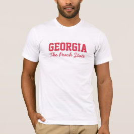 Camiseta Vestuário de texto personalizado da GEÓRGIA