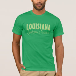 Camiseta Vestuário de texto personalizado da LOUISIANA
