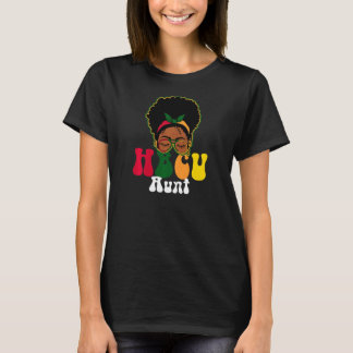 Camiseta Vestuário de tia de faculdade HBCU feminino Aunt M