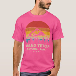 Camiseta Vestuário do Grand Teton National Park Retro Souve