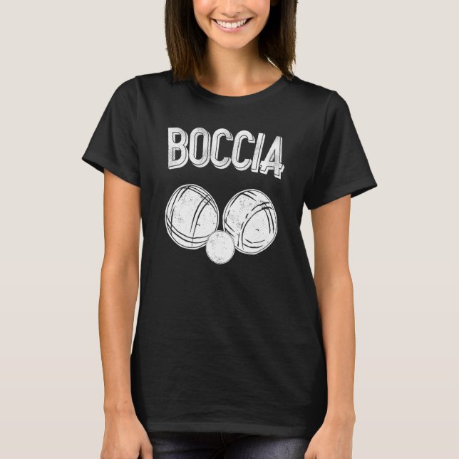 Camiseta Vestuário Do Jogador De Boccia Com Bolas De Boccia (Frente)