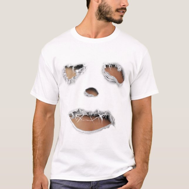 Camiseta Vestuário do Zombie Dentro Torn (Frente)
