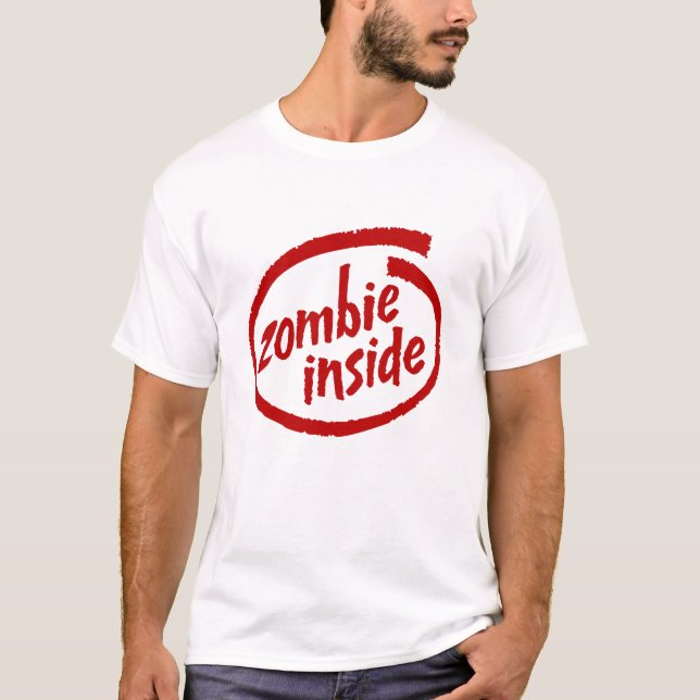 Camiseta Vestuário do Zombie Dentro Torn (Frente)