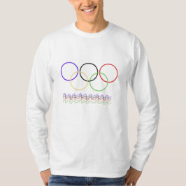 Camiseta Vestuário Esportivo com Anéis Entrelaçados Vibrant