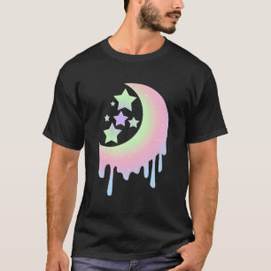 Camiseta Vestuário Estético Para Meninas Pastel Gótico Da L