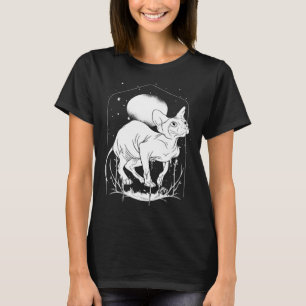 Camiseta Vestuário gótico, bruxa oculta estética 3