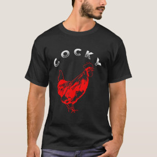 Camiseta Vestuário Grande De Galinha Vermelha Bantam Bantam