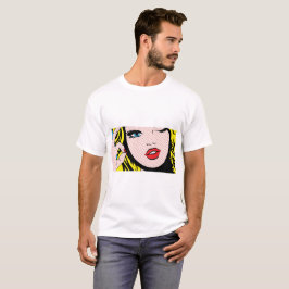 Camiseta Vestuário masculino - Pop de arte para quadrinhos