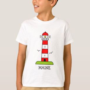 Camiseta Vestuário para crianças náuticas   Cartoon de faro