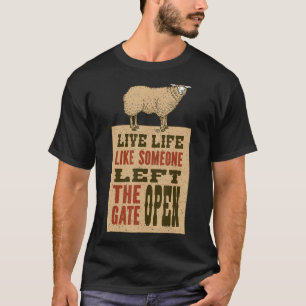 Camiseta Vestuário Para Exploradores De Ovinos Citação Com