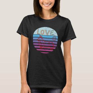 Camiseta Vestuário para mulheres e crianças, com recorte re
