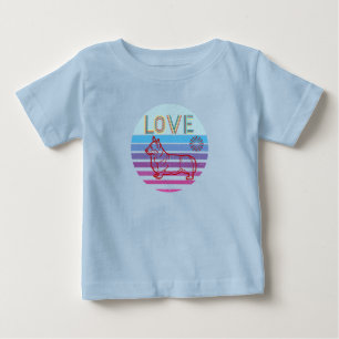 Camiseta Vestuário para mulheres e crianças, com recorte re