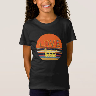Camiseta Vestuário para mulheres e crianças, com recorte re