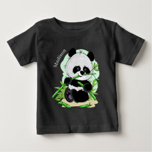 Camiseta Vestuário personalizado de nome de Panda