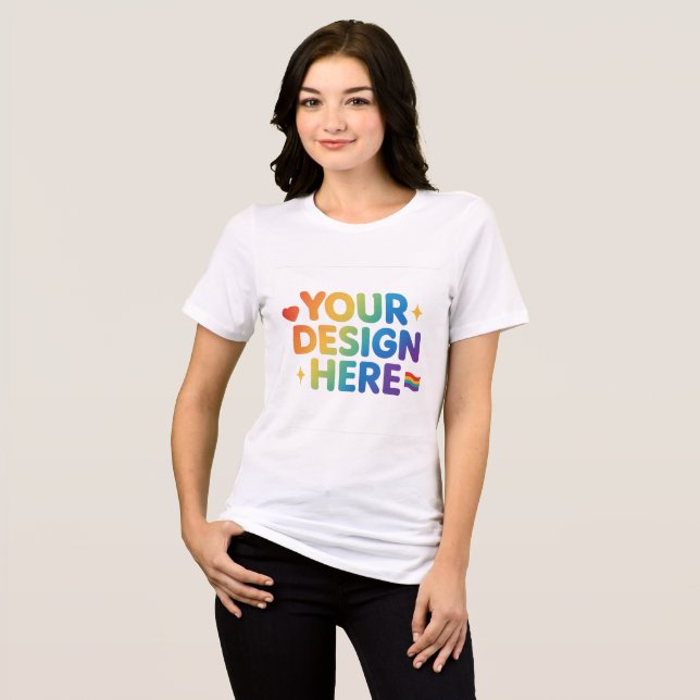 Camiseta Vestuário Personalizável | DESIGN AQUI (Frente Completa)