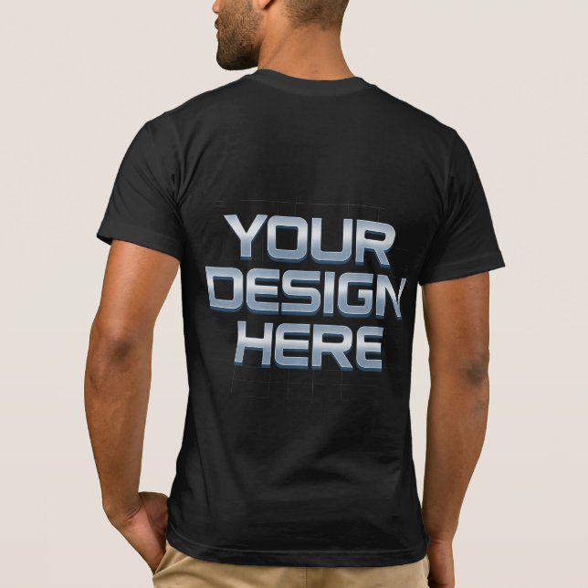 Camiseta Vestuário Personalizável | DESIGN AQUI (Verso)