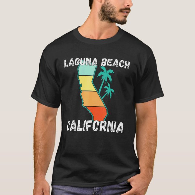 Camiseta Vestuário Retro Laguna Beach Califórnia (Frente)