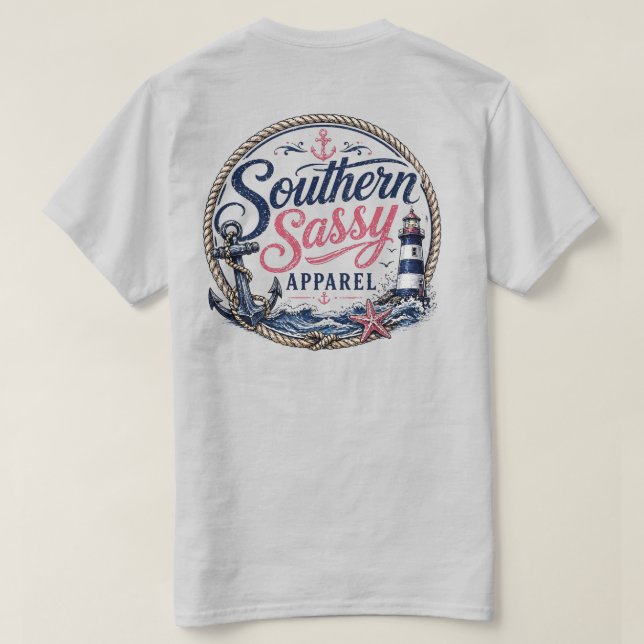 Camiseta Vestuário Sassy do Sul (Verso do Design)